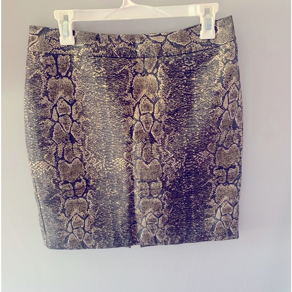 Worthington Shimmer Snake Print Skirt | Mob Wife Aesthetic | Size 6